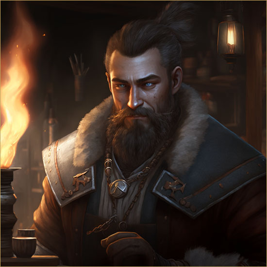 Aknor by S. Baker and Midjourney