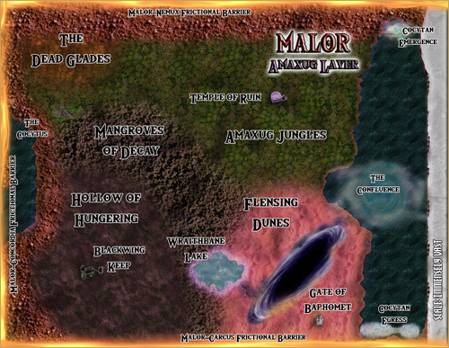Map of Malor. All rights reserved.