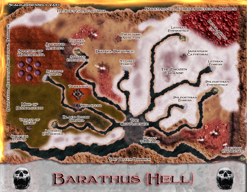 Map of Barathus. All rights reserved.