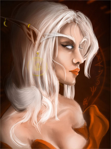 Blood Moon Elf by Sinostefan, CC-BY-SA3