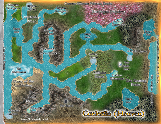 Map of Caelestin. All rights reserved.