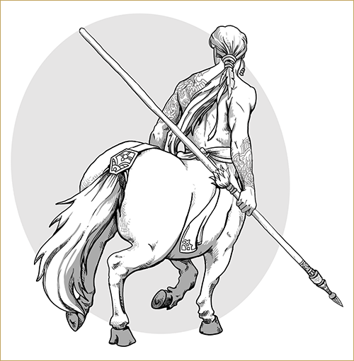 DnD Centaur by Lady of Hats