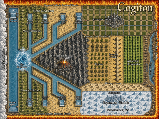 Map of Cogiton. All rights reserved.