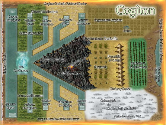 Map of Cogiton. All rights reserved.