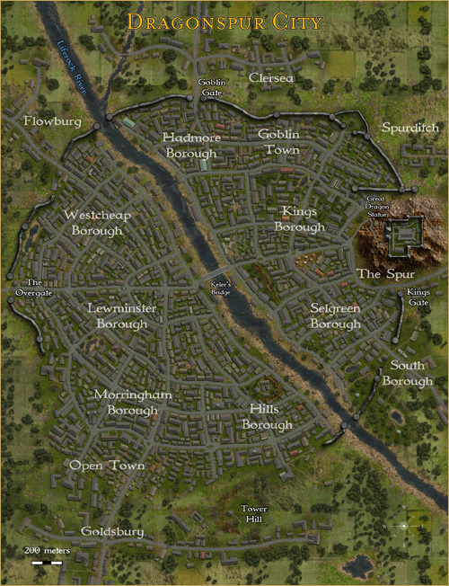 Dragonspur City-- Click for larger map