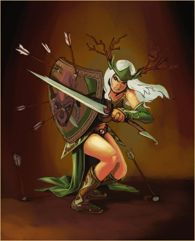 Druid Warrior, by Nhur