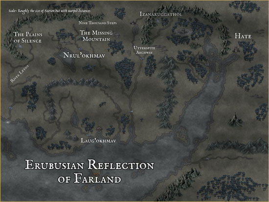 Map of Erebusian Farland. All rights reserved.