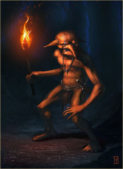 Fire Goblin by Typhonart