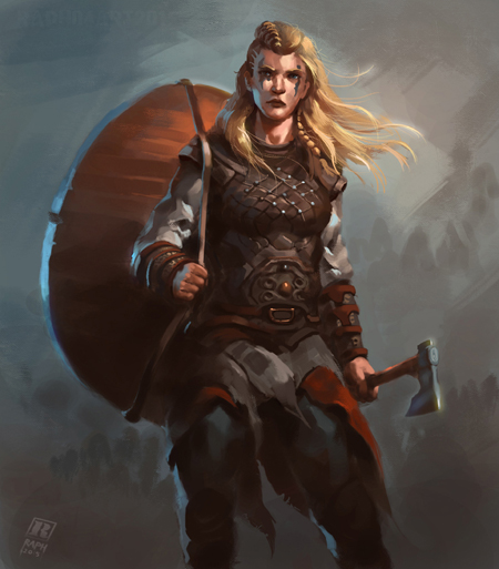 Female Viking Warrior 2 by Rapho4