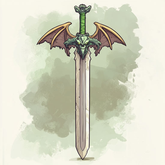 Gargoyle sword by S. Baker. All rights reserved.