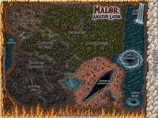 Map of Malor Amaxugs. All rights reserved.