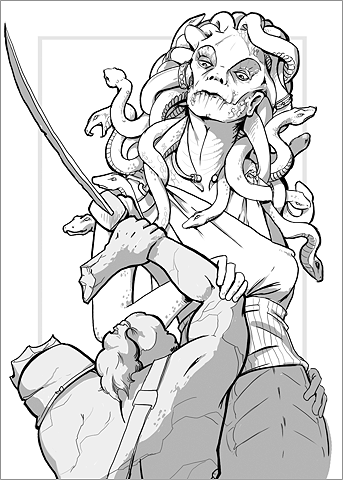 Medusa by LadyofHats  Creative Commons CC0 1.0 Universal Public Domain Dedication