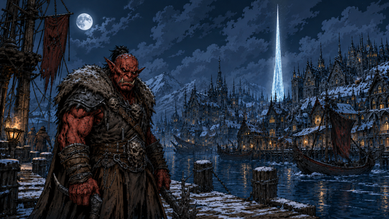 Nameless City docks. All rights reserved.