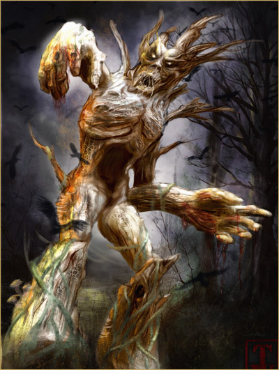 Plaguesap Treant, by Tim Vargason