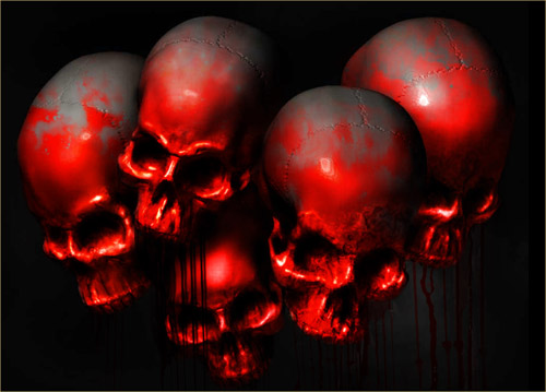 Bloody skulls. CC BY-ND 2.0.