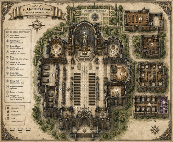 St. Quentins map. All rights reserved.