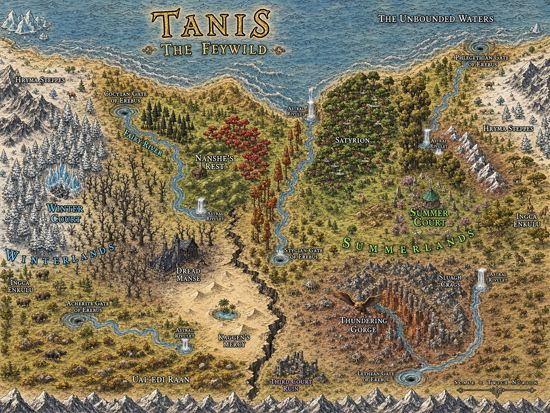 Map of Tanis. All rights reserved.