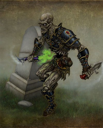 Undead rogue by Lithomancer